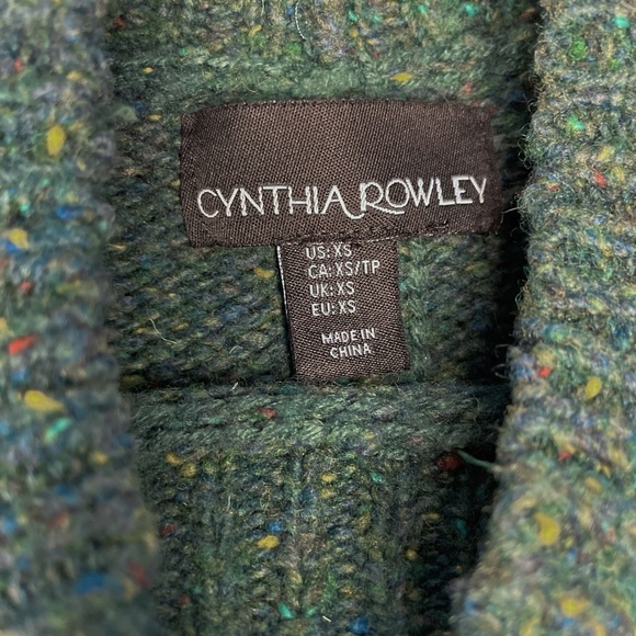 Cynthia Rowley Green Speckled Knit Sweater Tunic - Picture 7 of 7